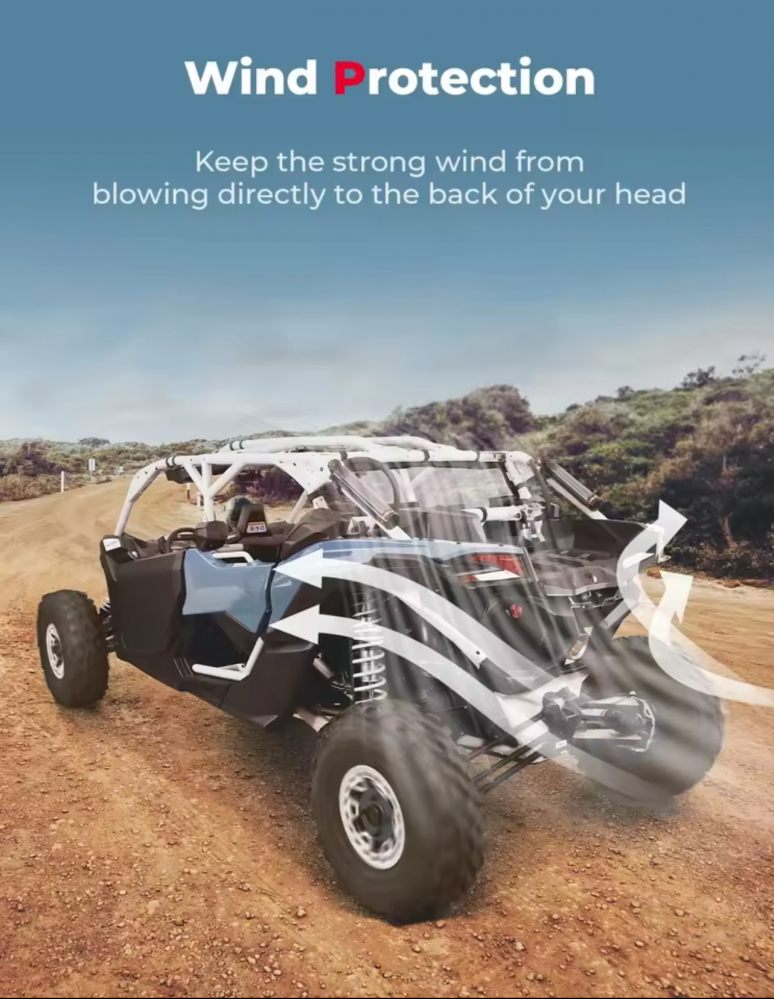Inchideri spate Canam Maverick x3 2017-2024 , Geam spate MAVERICK X3, inchidere cabina [2]