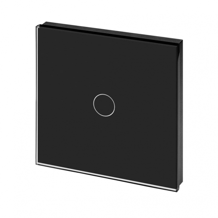 Intrerupator cu touch + Wifi + RF  Aplicatie pe telefon 1 Buton Negru [2]
