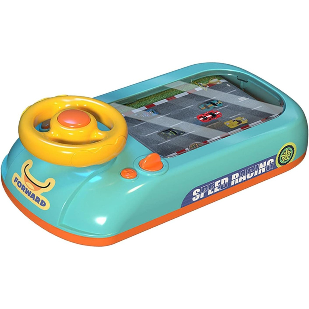 Joc Simulator de Condus, Speed Racing , 3-6 Ani, Volan Interactiv, Efecte Sonore, din ABS, USB Inclus, Verde [4]