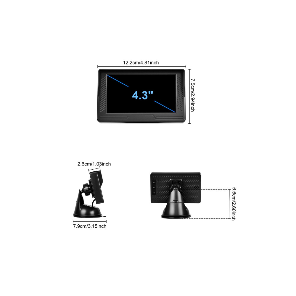 Kit Cameră Auto Bebeluși cu Monitor 4.3 Inch pentru Mașină [4]