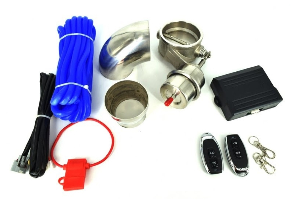 Kit cut-off valve evacuare cu telecomanda, diametru 76mm, clapeta evacuare [1]