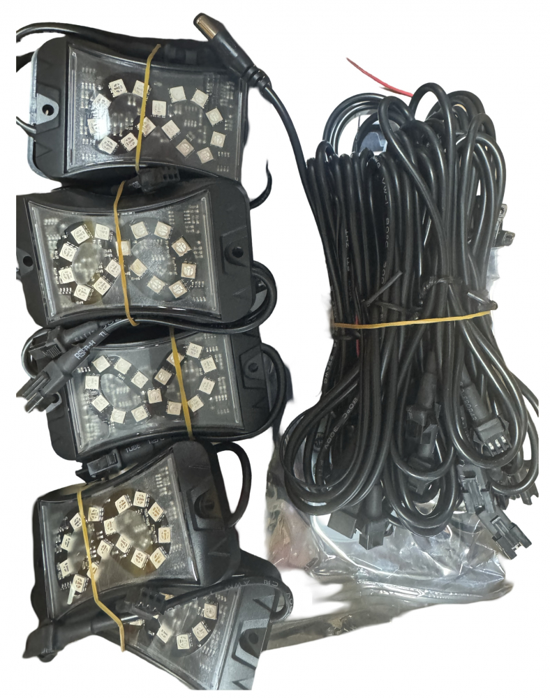 Kit lumini sub masina, Rock Lights, 8 module, cu aplicatie telefon si telecomanda , Maverick, Rzr, Can am, Polaris, Cf Moto, Segway - Copie [4]