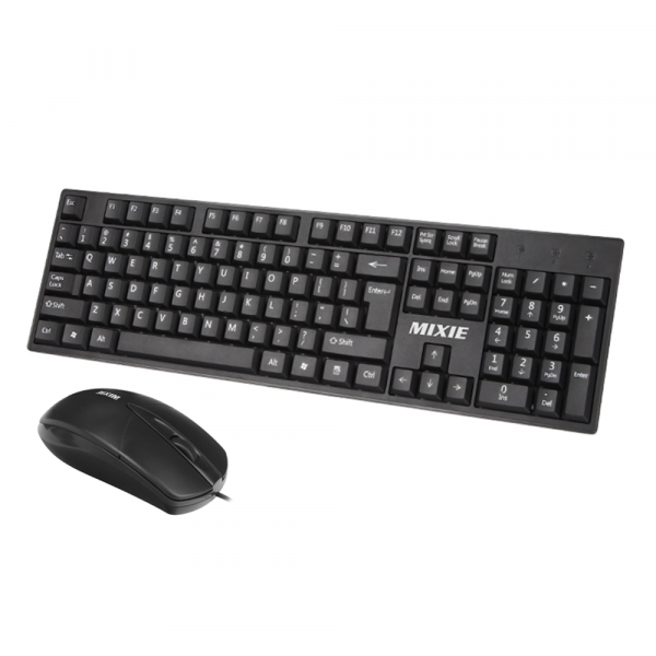 Kit Mouse cu Tastatura cu fir Mixie X70 Negru [5]