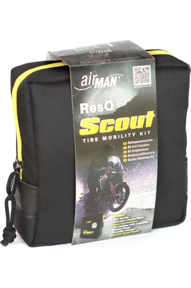 Kit Antipană Moto ATV AirMan ResQ Scout cu Compresor 12V și Soluție Etanșare 100ml [3]