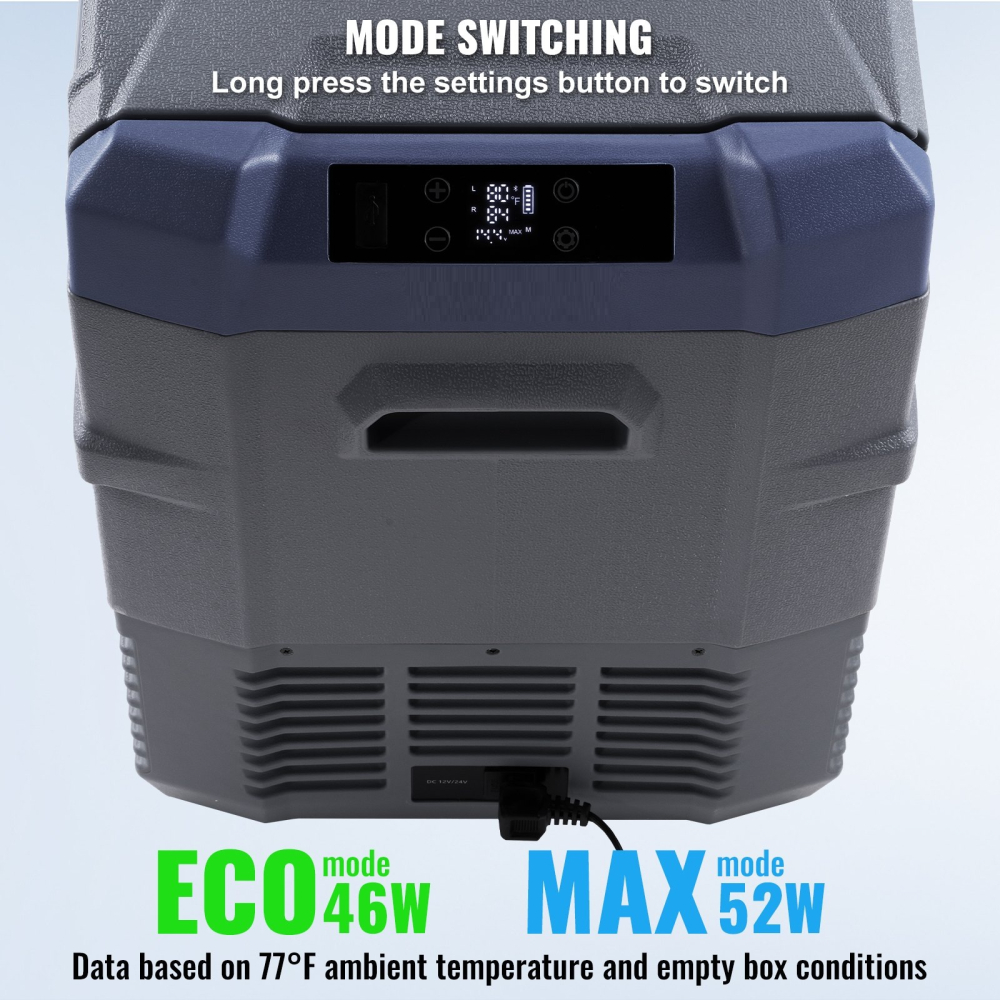 Ladă Frigorifică Auto Portabilă 39L cu Compresor Dual Zone, 12V/24V/230V, -20°C până la +20°C, Display LED [4]