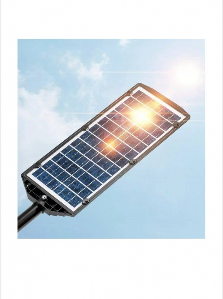 Lampa solara stradala LED 47cm, Senzori de miscare, Panou solar incorporat, Brat de montare si telecomanda cu functii multiple de setare a intensitatii luminoase si timpului de functionare, 287 SMD [5]