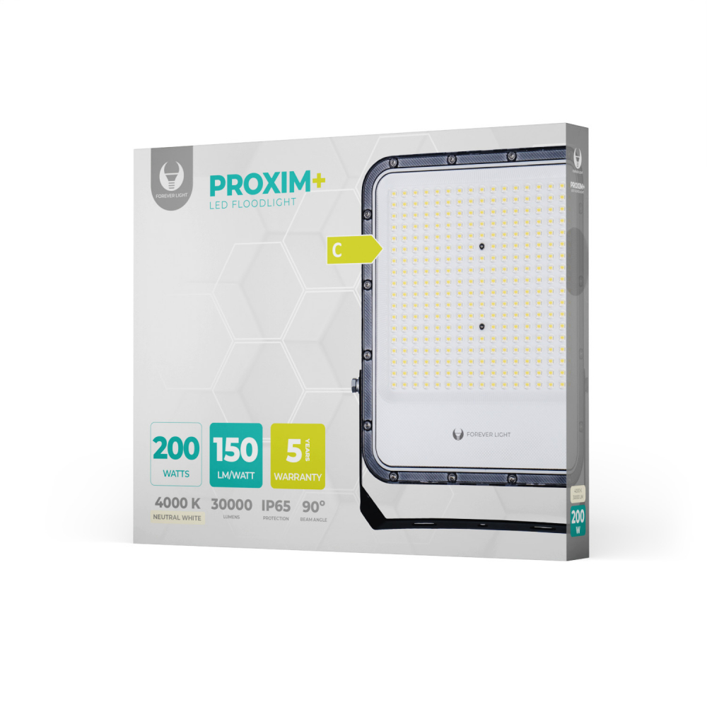 Proiector led casa 220v 100W 4000K 15000lm 230V IP65, iluminare curte, iluminare garaj, [6]
