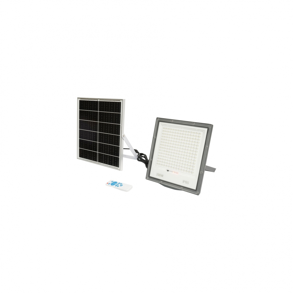 Lampa solara, Proiector led 200W cu Panou Solar 20w [2]