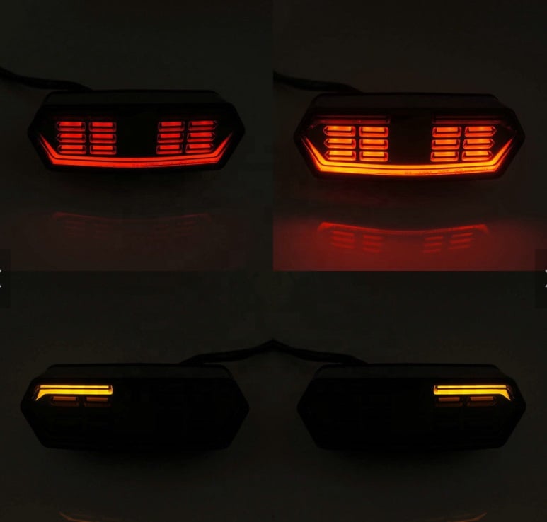 Lampă Spate LED Universală Moto ATV UTV SSV Stop Poziție Semnalizare 12V [4]