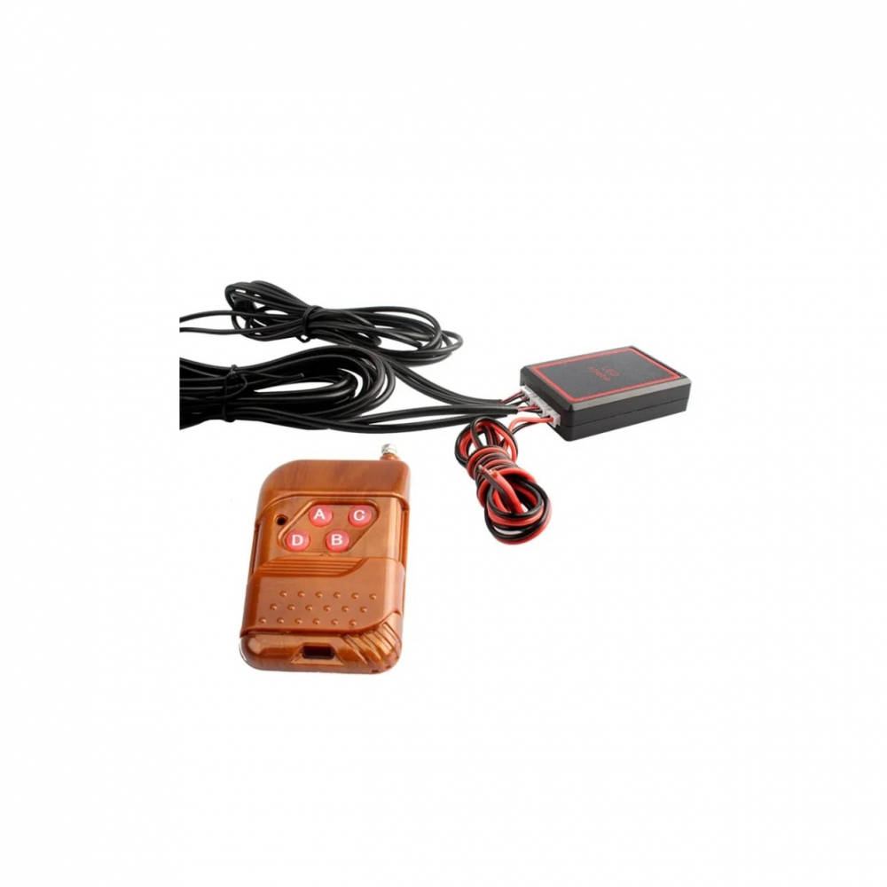 Lampa Stroboscopica Rosu Albastru led cu telecomanda, 12V [2]
