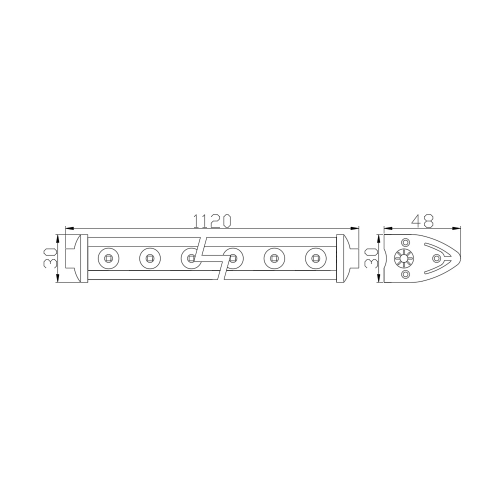 Ledbar offroad 112cm 126w Led/ Proiector Led  Bara Led/ Proiector Led Led bar atv [3]