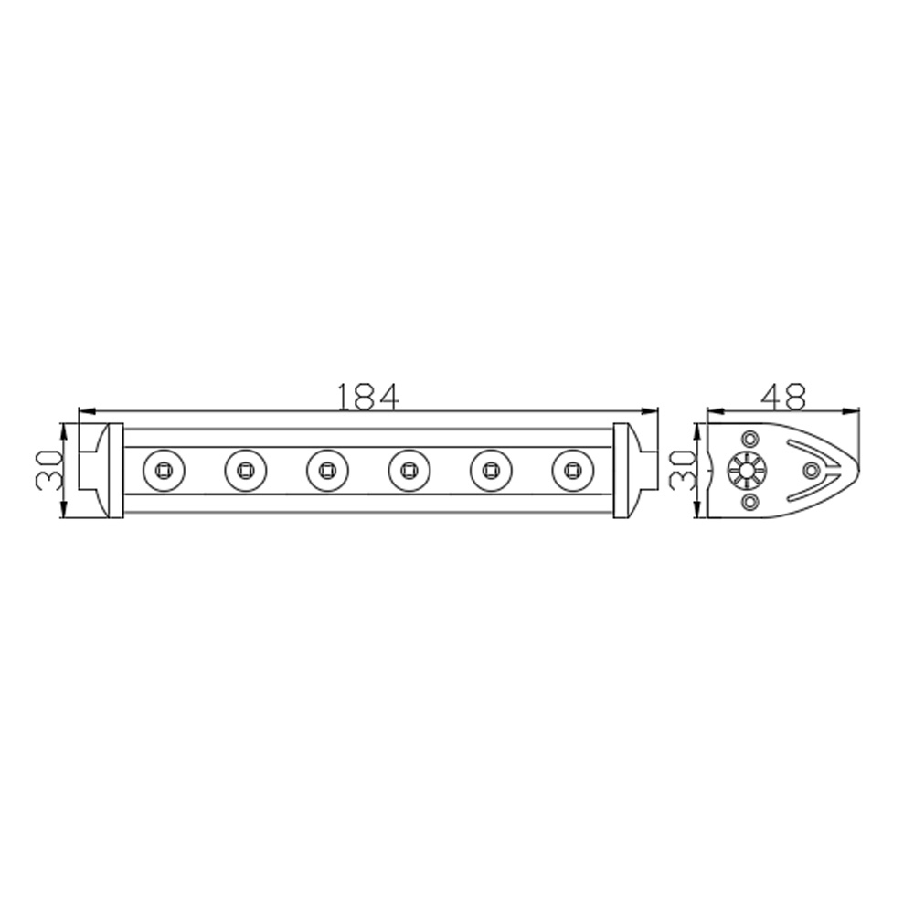 Ledbar offroad 18cm Led/ Proiector Led  Bara Led/ Proiector Led Led bar atv [2]