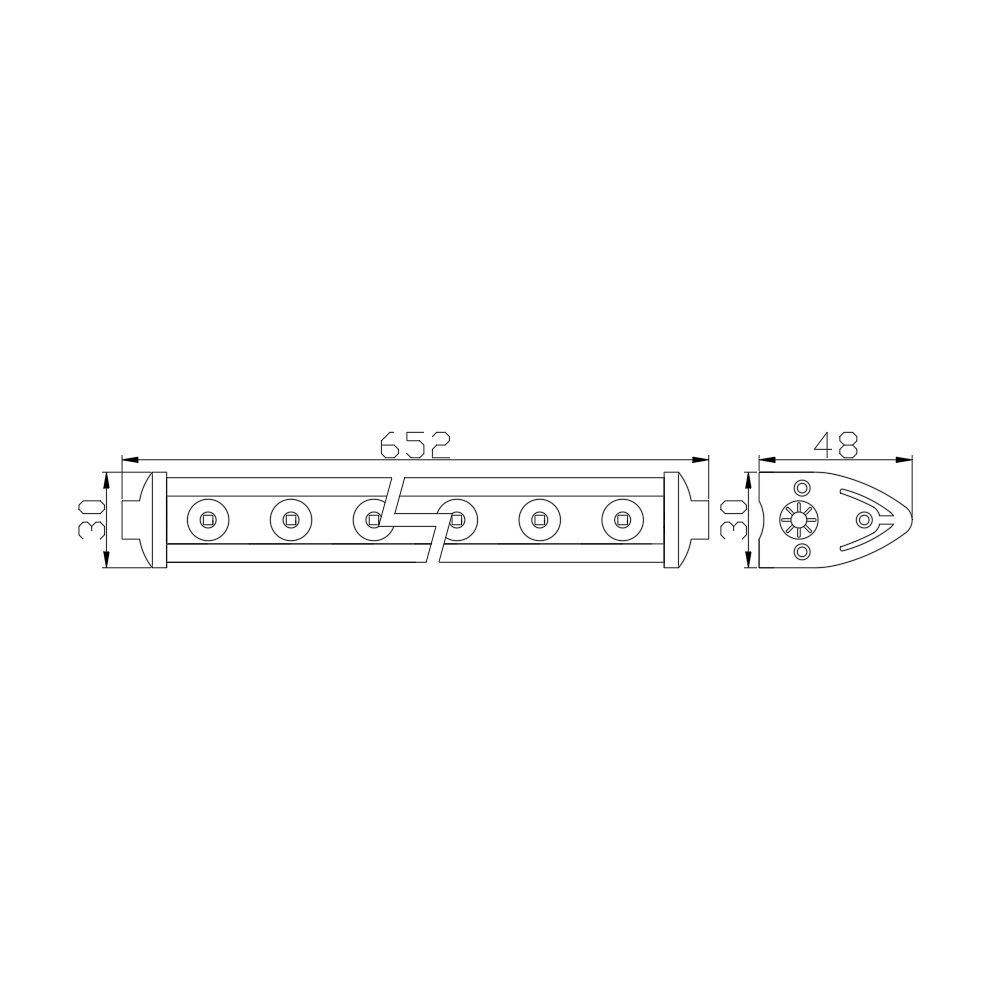 Ledbar offroad 65cm 72w 24 smd Led,   Bara Led/ Proiector Led [3]