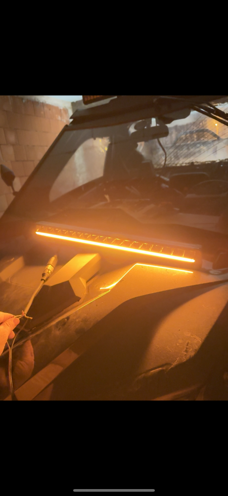 Ledbar offroad 80cm cu Lumina pozitie alba sau galbena / 5700k 11000Lm (27 Led Osram x 5W) 135-150W 10Amp/ Bara Led/ Proiector Led [6]