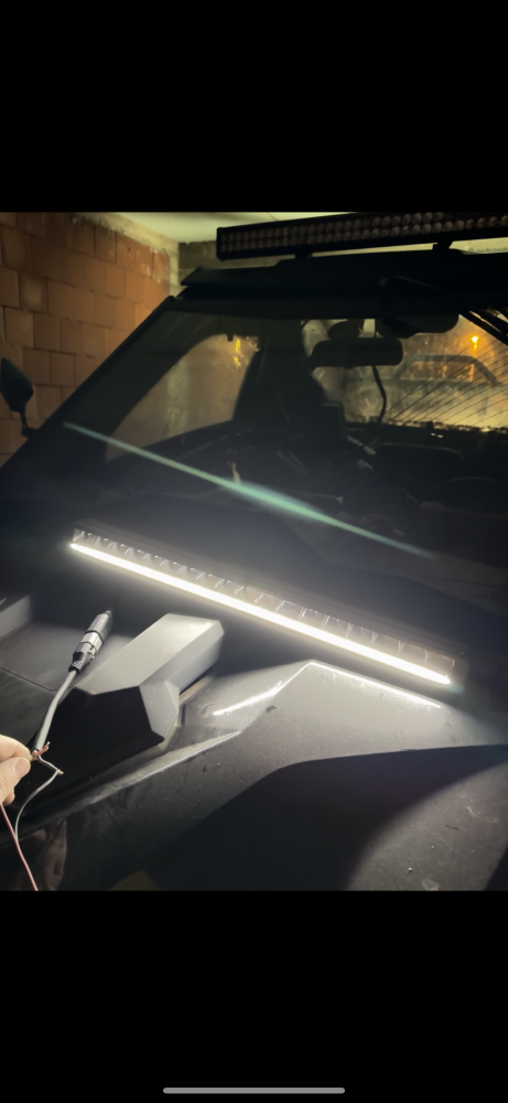 Ledbar offroad 80cm cu Lumina pozitie alba sau galbena / 5700k 11000Lm (27 Led Osram x 5W) 135-150W 10Amp/ Bara Led/ Proiector Led [7]