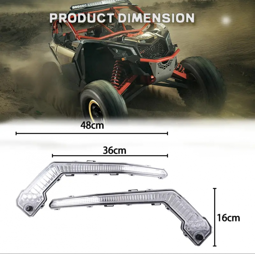 Lumini semnalizari compatibil MAVERICK X3, RGB multicolor pentru Can Am Maverick X3, Canam can-am, Aplicatie telefon [4]