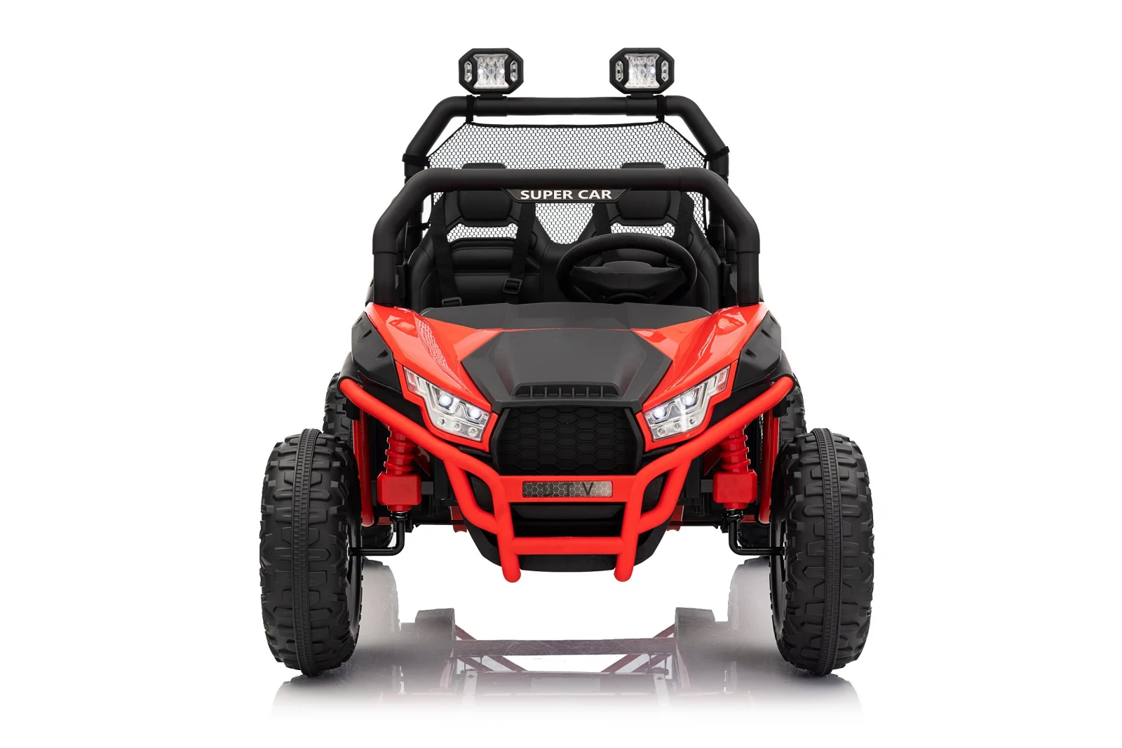 Masina copii UTV electric pentru copii Dune-Buggy V2, 2 locuri, 800W, 24V 10Ah, premium, rosu, copii [5]