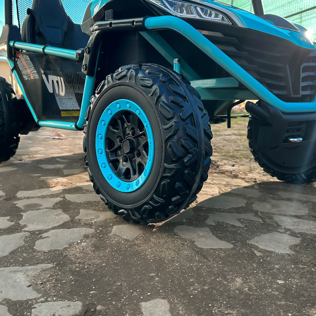 Masina copii UTV electric pentru copii Dune-Buggy, 2 locuri, 200W, 12V, roti MOI, albastru, copii [7]