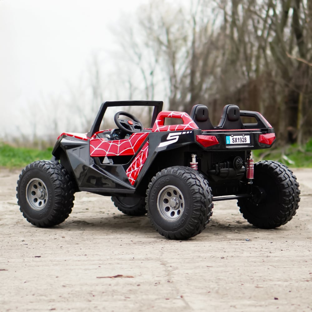 Masina copii UTV electric Buggy XXL, 4 locuri, 500W, 24V, 14Ah, spider print , copii [3]