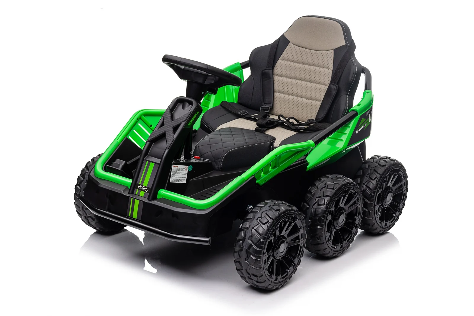 Masina copii UTV electric electric copii, PlanetRider, cu 2 locuri, 6x6, 180W, 24V, premium, verde [1]