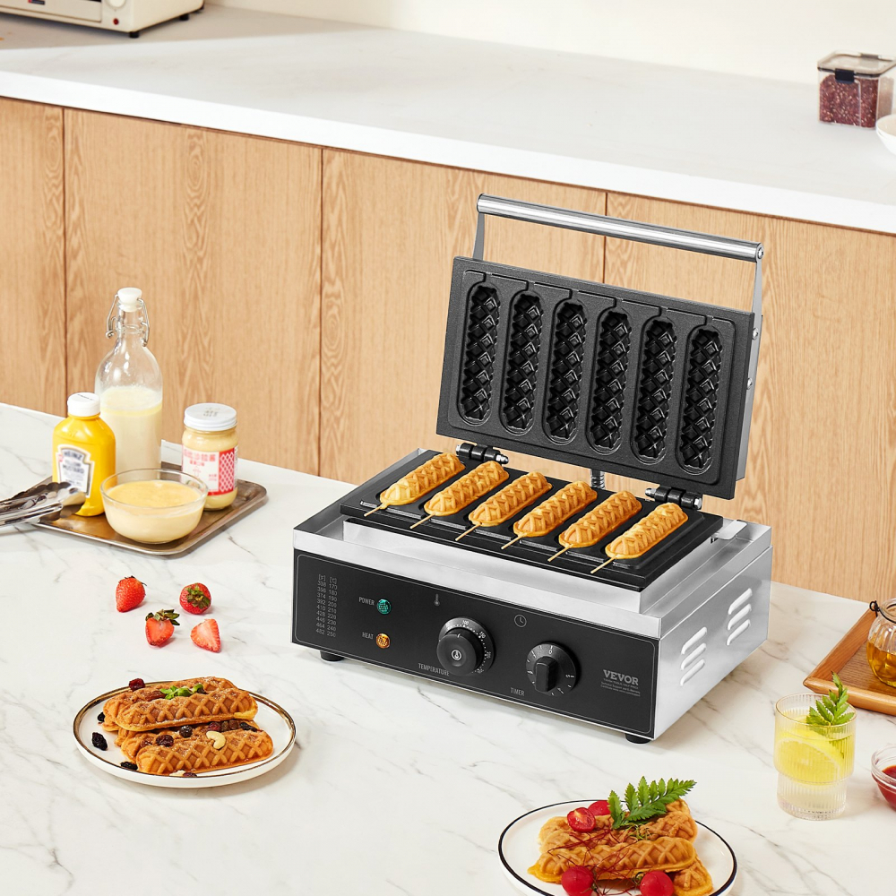 Masina de facut Wafle Waffle tip HotDog, profesionala , horeca, 1500w, vafe [3]