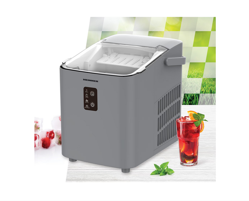 Masina de facut cuburi de gheata Heinner HIM-100SL, Capacitate 12 kg/24h, Capacitate rezervor apa 1 l, 120 W, Argintiu [3]