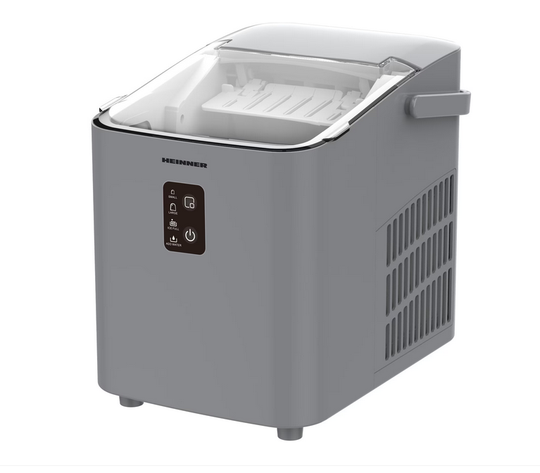 Masina de facut cuburi de gheata Heinner HIM-100SL, Capacitate 12 kg/24h, Capacitate rezervor apa 1 l, 120 W, Argintiu [2]