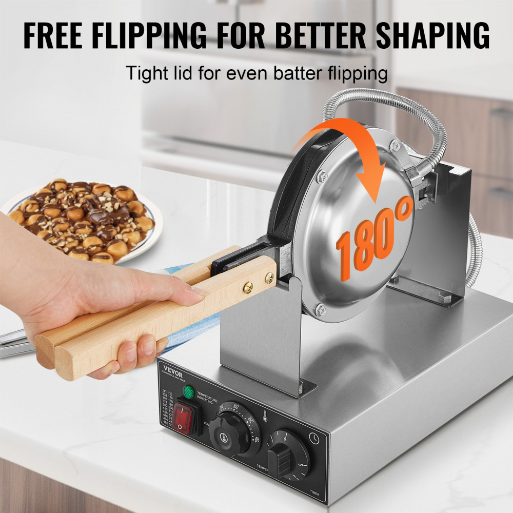 Masina de facut Wafle Waffle tip Bule, profesionala , horeca, 1400w, vafe [9]
