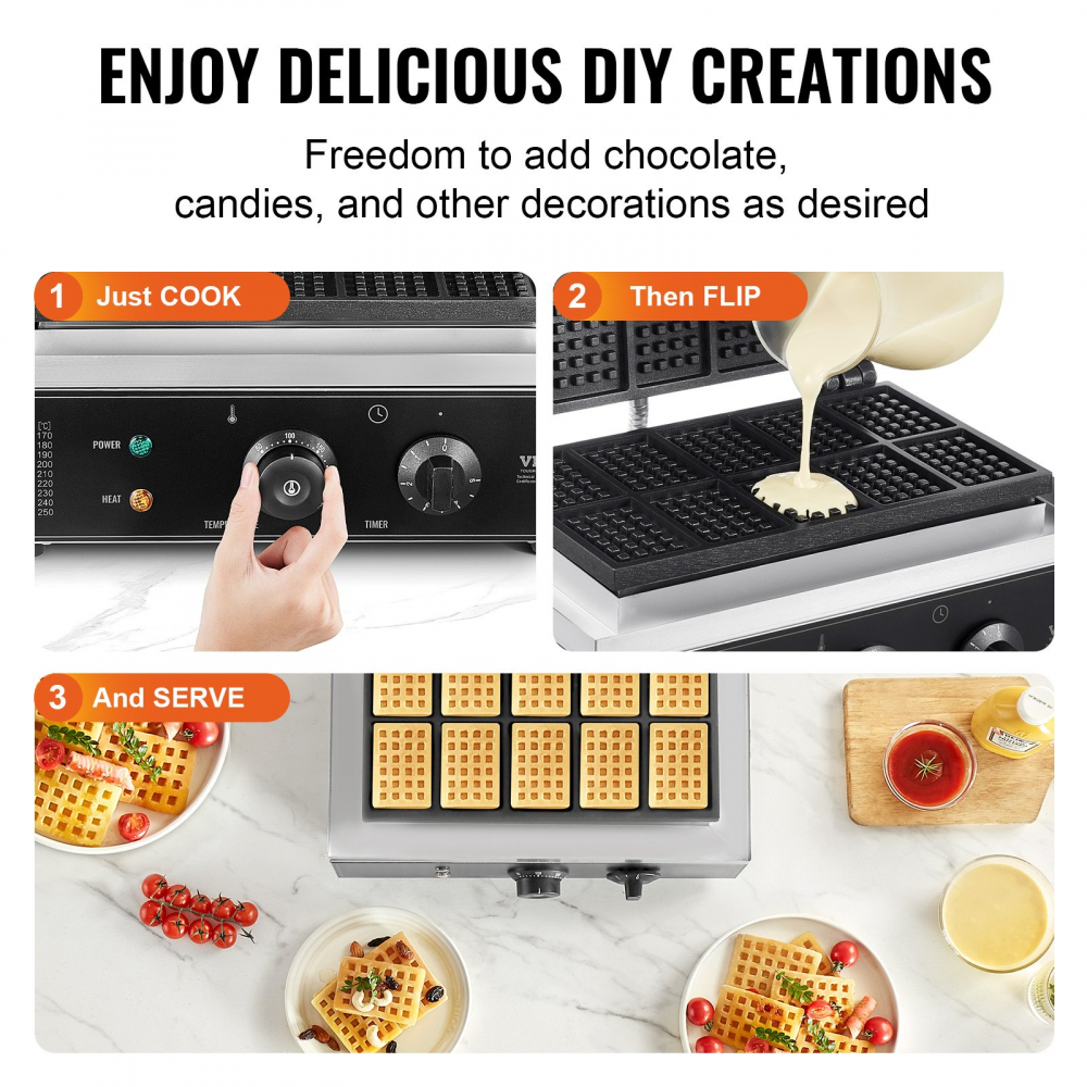 Masina de facut Wafle Waffle , profesionala , horeca, 1550w, vafe [6]