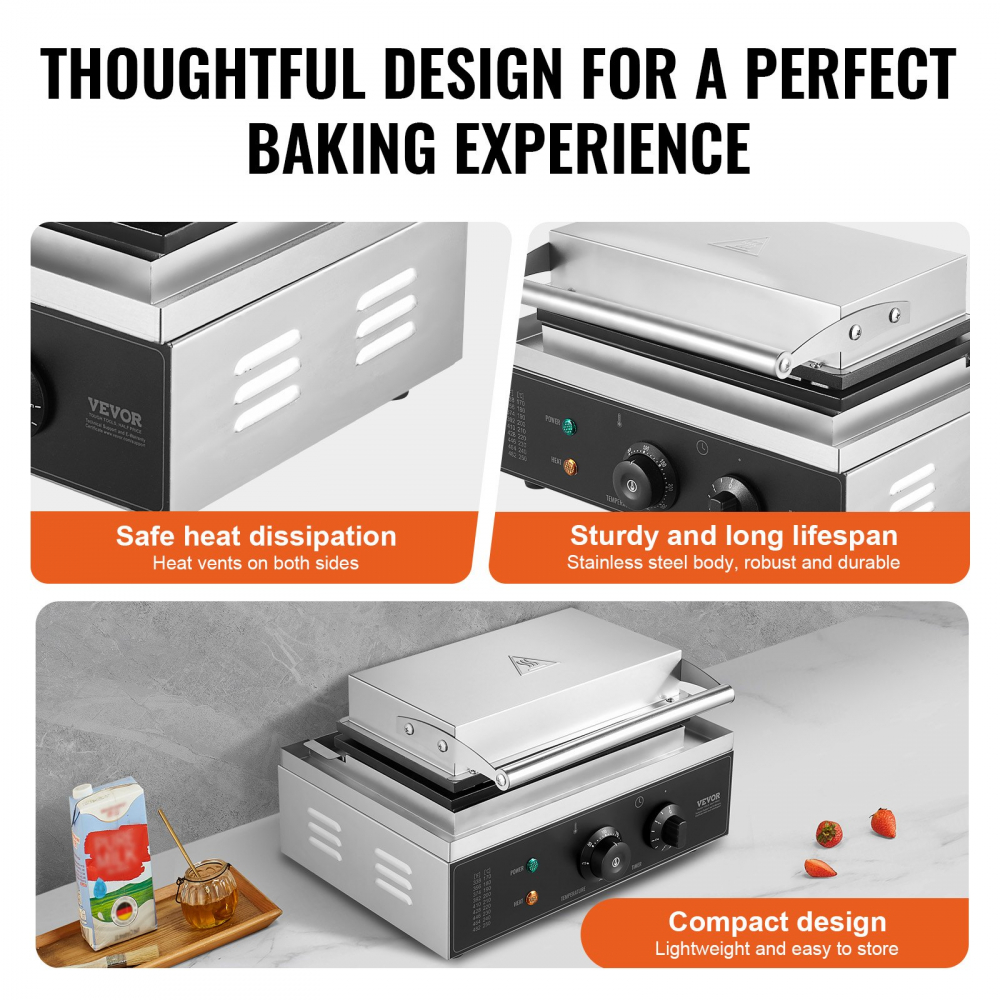 Masina de facut Wafle Waffle , profesionala , horeca, 1550w, vafe [7]