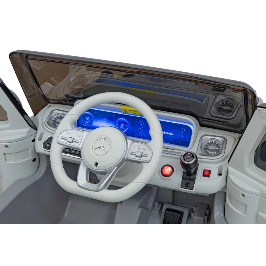 Mercedes EQG electric copii 24V 800W argintiu cu telecomandă și roți EVA [5]
