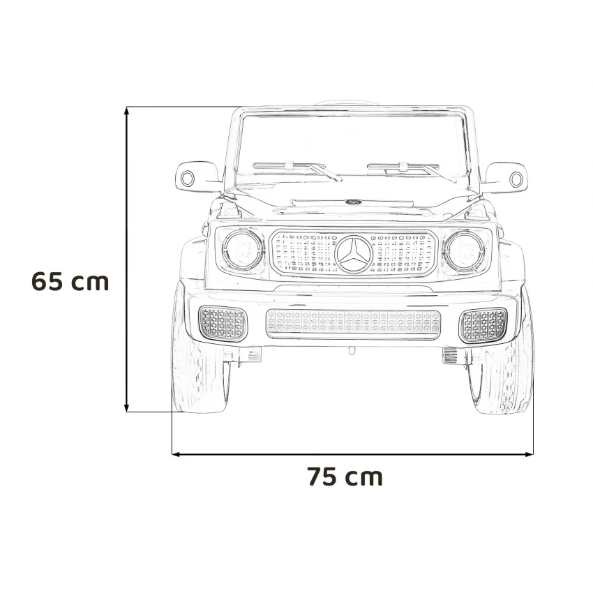 Mercedes EQG electric copii 24V 800W argintiu cu telecomandă și roți EVA [10]