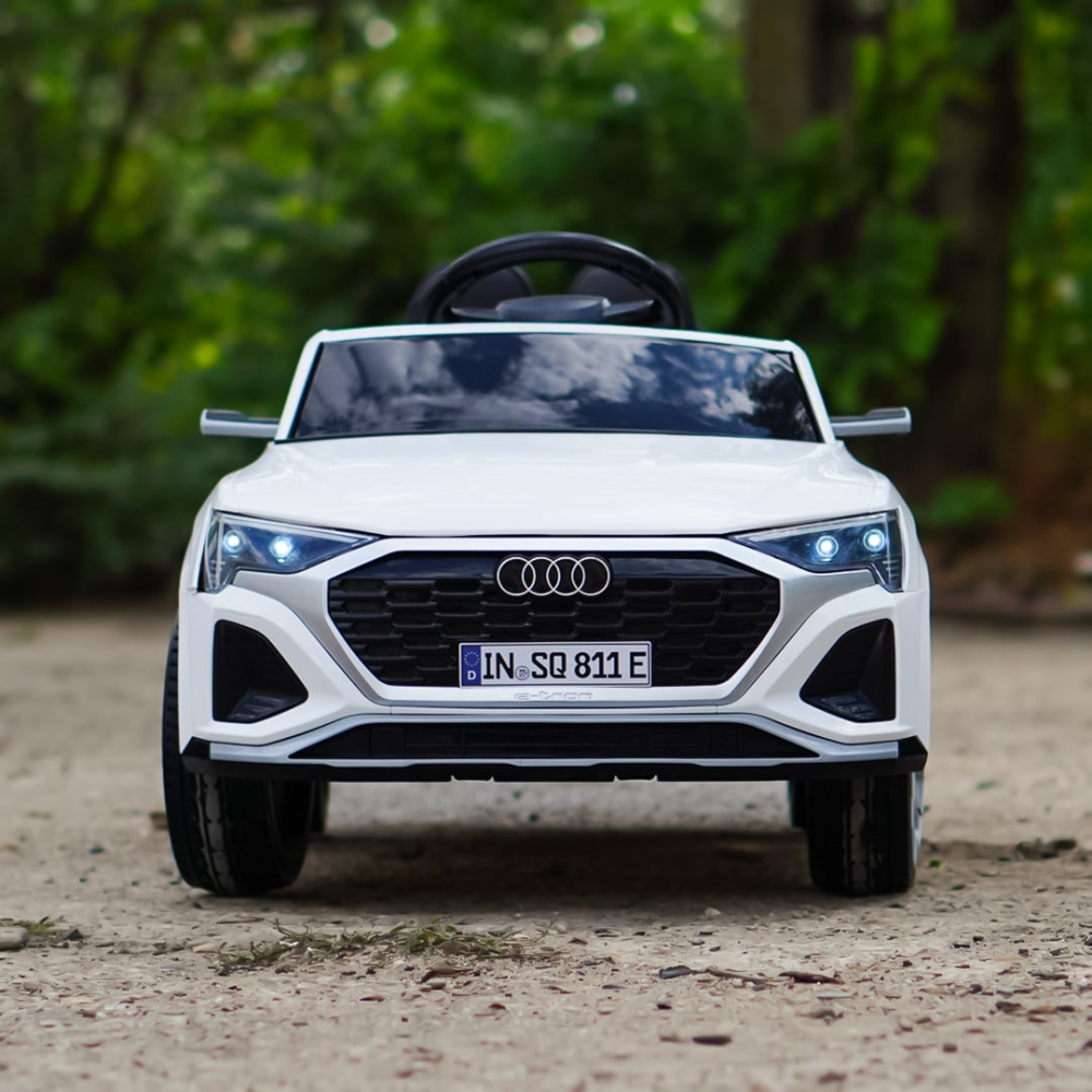 Mașinuță Electrică Copii Audi SQ8 Albă cu Telecomandă [2]