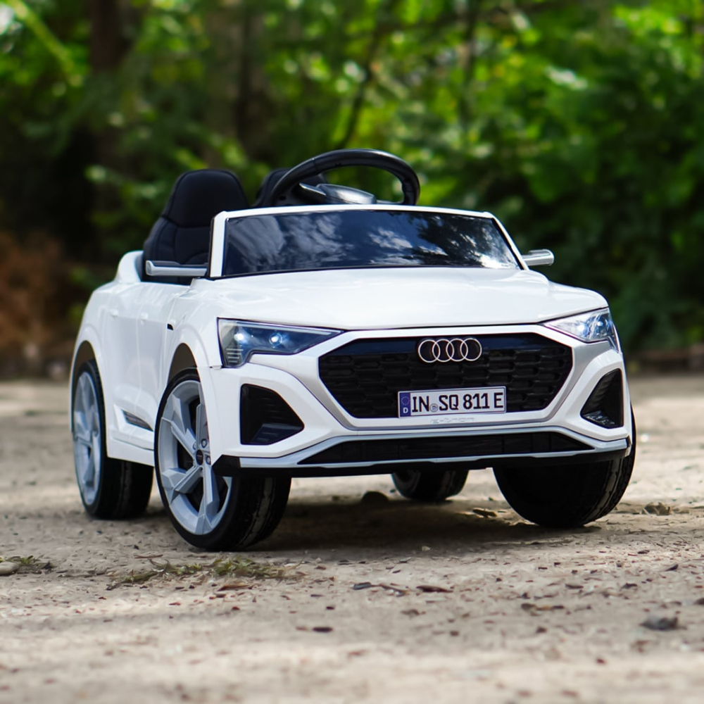 Mașinuță Electrică Copii Audi SQ8 Albă cu Telecomandă [3]