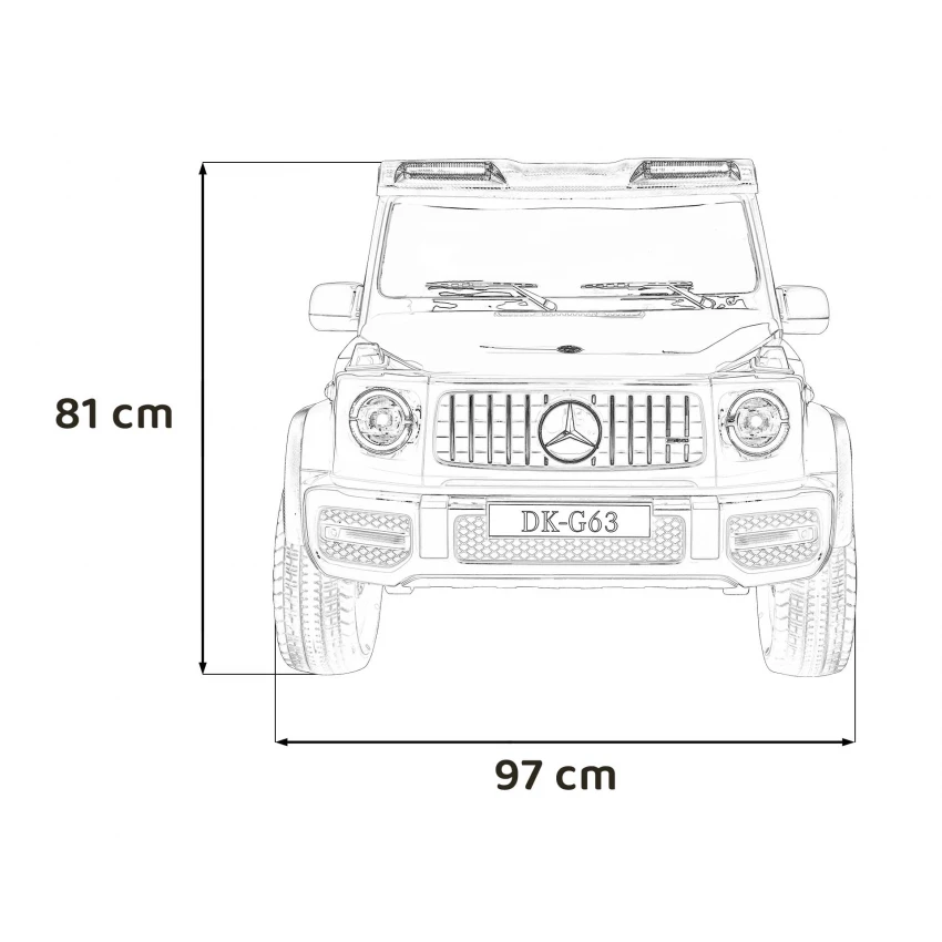 Masinuta electrica Mercedes G63 copii 4x4 800W 24V 2 locuri negru [14]