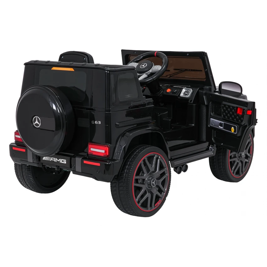 masinuta electrica copii mercedes g63 amg 12v negru cu telecomanda suv electric copii, premium [7]
