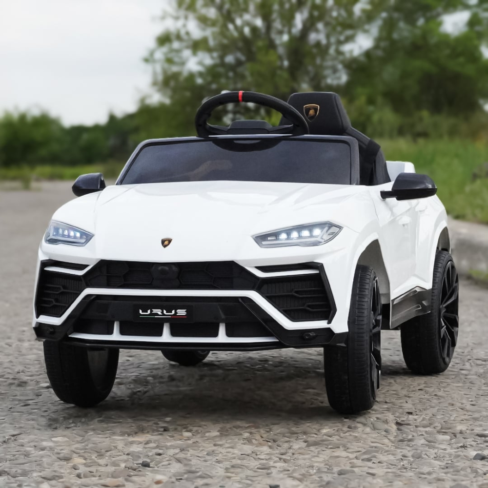 Mașinuță electrică Lamborghini Urus albă față licență oficială [6]