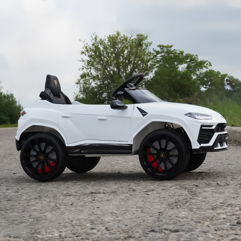 Mașinuță electrică Lamborghini Urus albă față licență oficială [2]