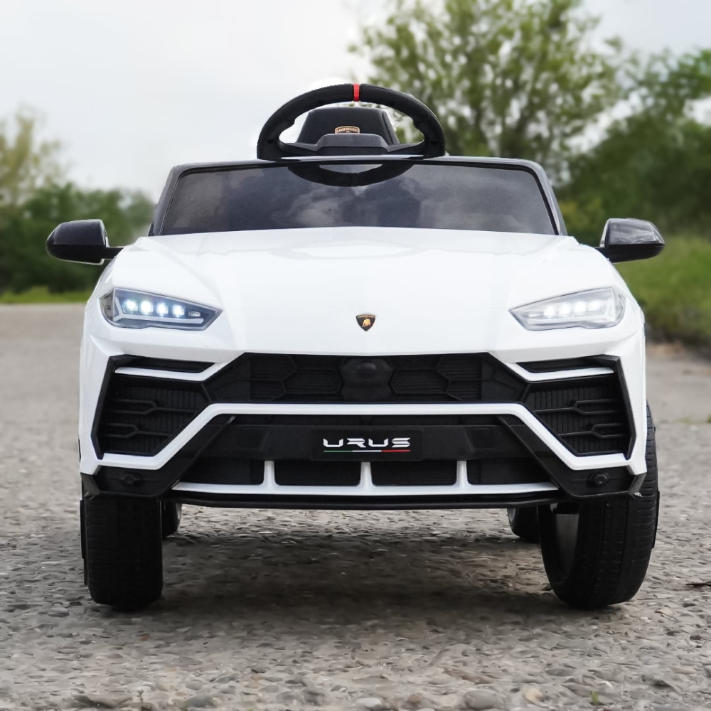 Mașinuță electrică Lamborghini Urus albă față licență oficială [5]