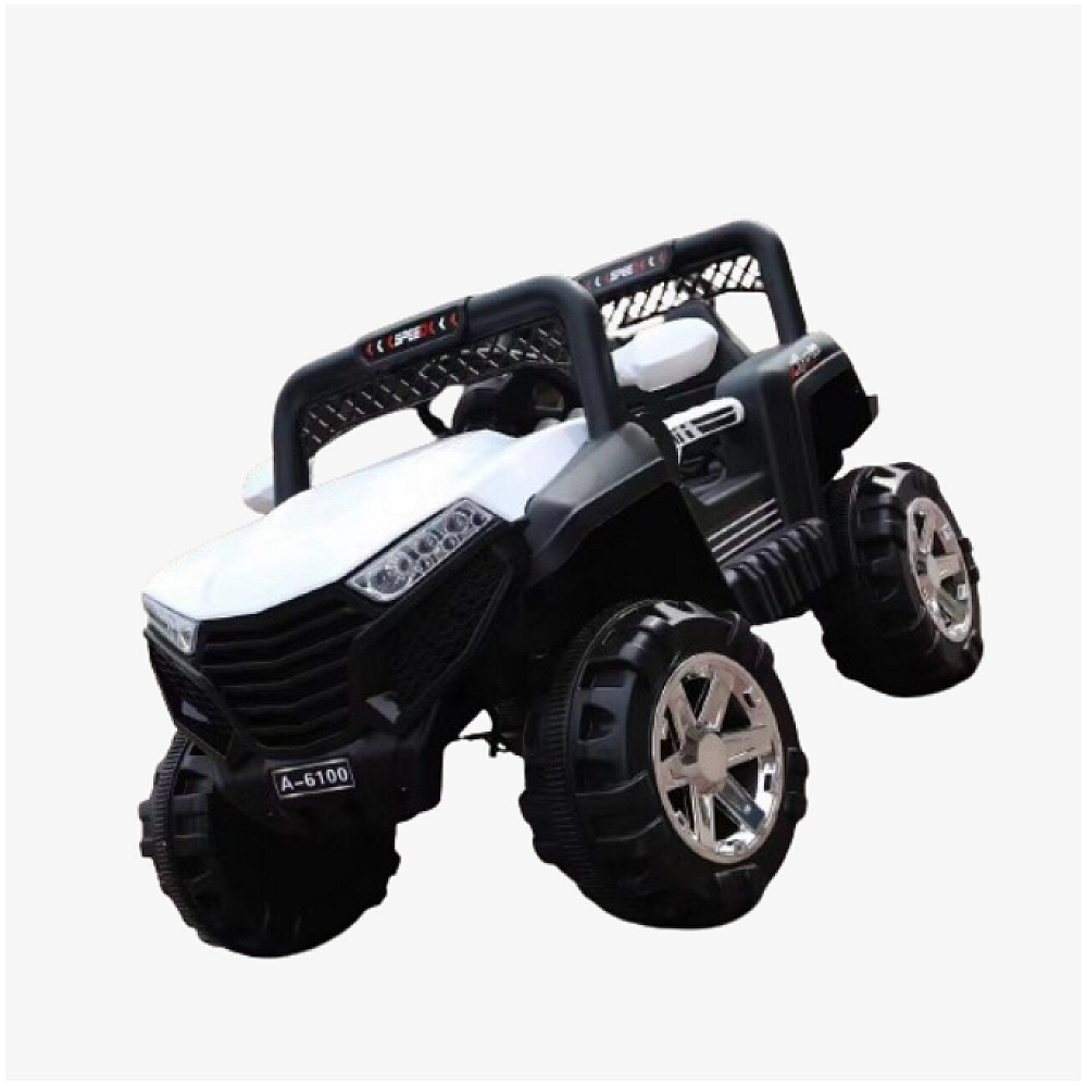 Masinuta electrica cu radio si USB, Alb [2]