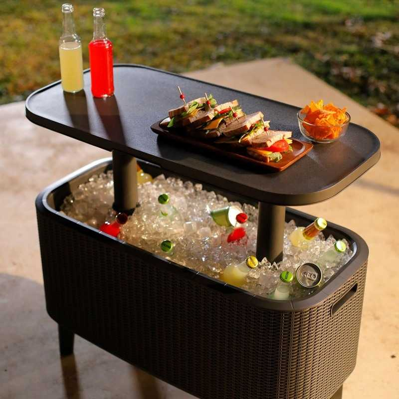 Mini bar gradina ratan maro Keter Bevy Cool Bar Premium [7]