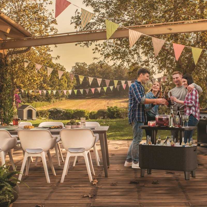 Mini bar gradina ratan maro Keter Bevy Cool Bar Premium [5]