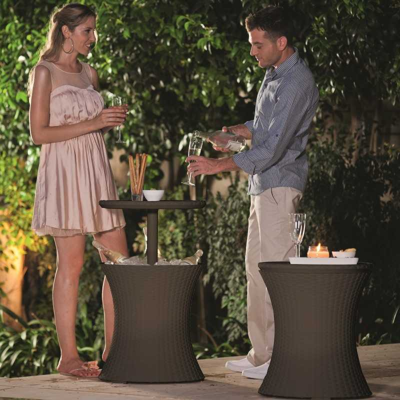 Mini bar gradina ratan maro Keter Pacific Cool Bar  - [3]