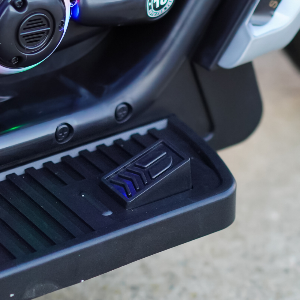 motocicleta electrica copii 3 roti 12v 70w bluetooth rosu motor copii stabil [2]