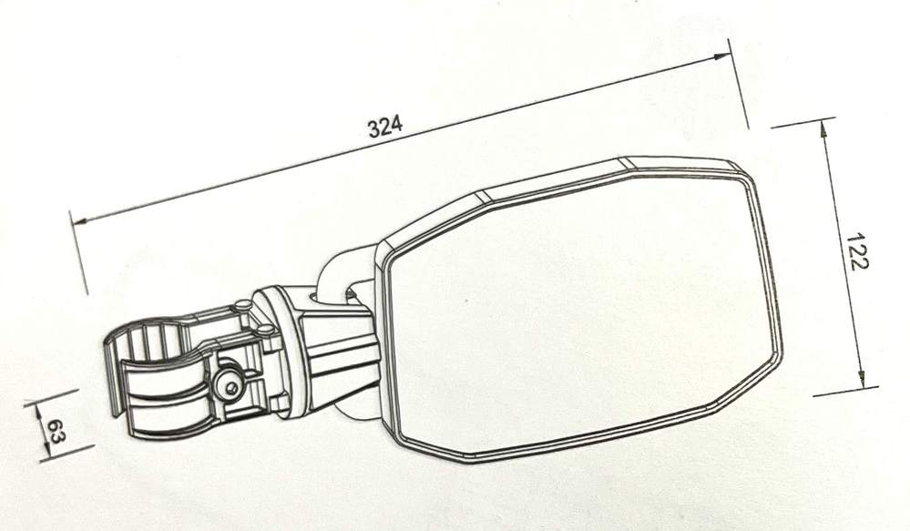 Oglinzi UTV Omologate E24 Can-Am Polaris CFMOTO 1.5”-2” [4]