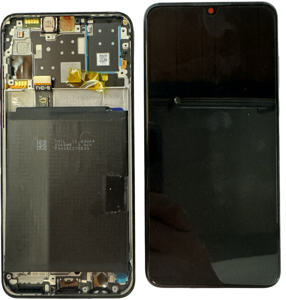 Original Display Huawei P30 Lite 2019  48mpx Service Pack Cu BATERIE , Cu Rama Negru [1]