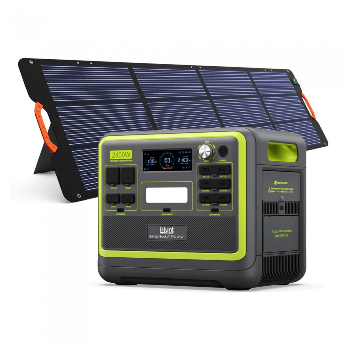 Pachet iHunt Energy BackUp PRO 2KW + Solar Panel Portable 200W [4]