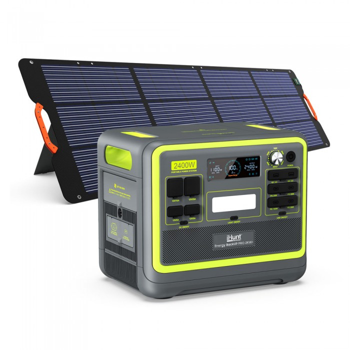 Pachet iHunt Energy BackUp PRO 2KW + Solar Panel Portable 200W [6]