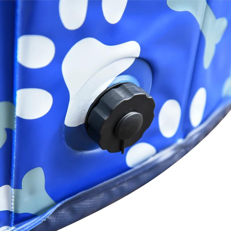 Piscina pentru caini, PVC pliabila, albastru, 140x30 cm [7]