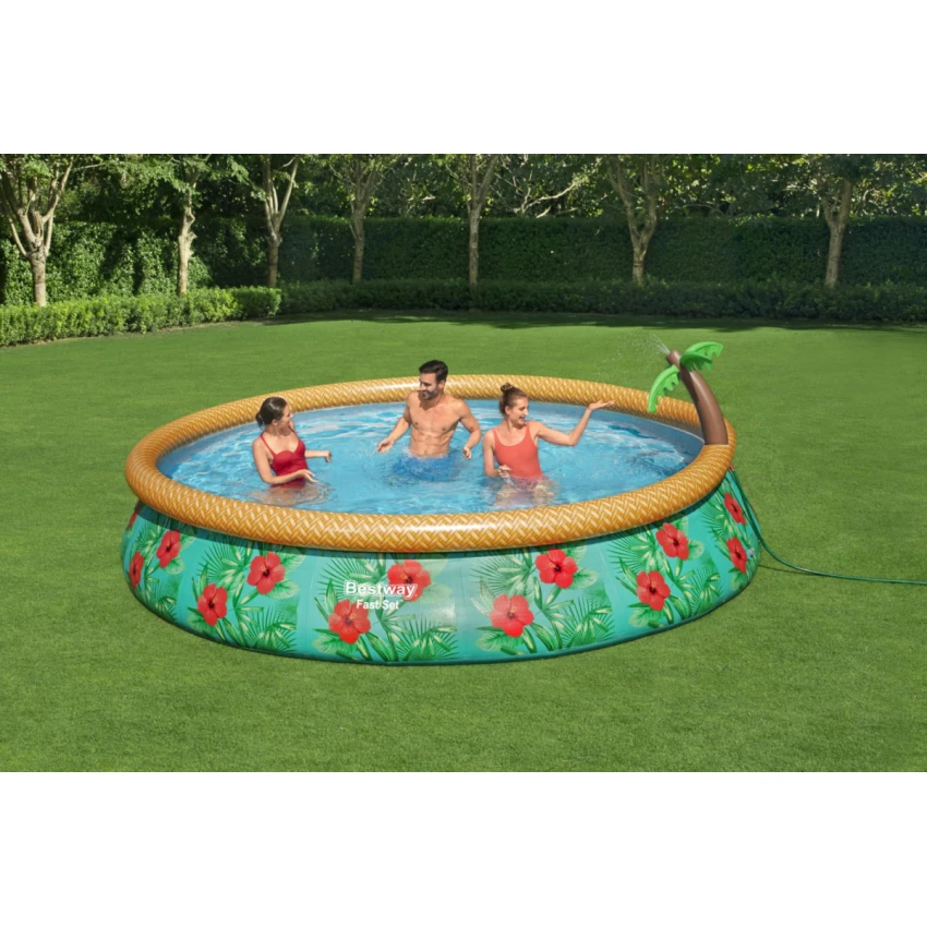Piscină supraterană 457 cm pentru familie cu pompă de filtrare inclusă [2]